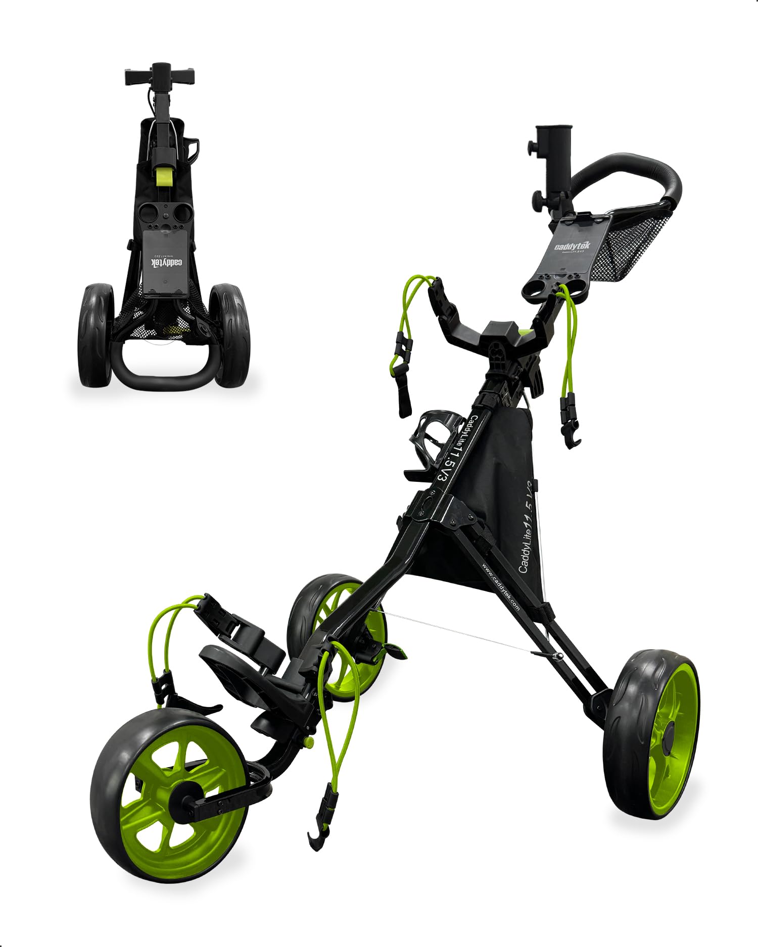 Amazon | CaddyTek CaddyLite 11.5 V3 ゴルフプッシュカート - 3輪軽量