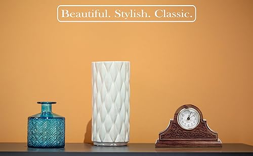 Miniatura 3 de Nagina International Estilo tambour tallado a mano con diseño de palisandro elegante chimenea chimenea sala de estar oficina decoración reloj |