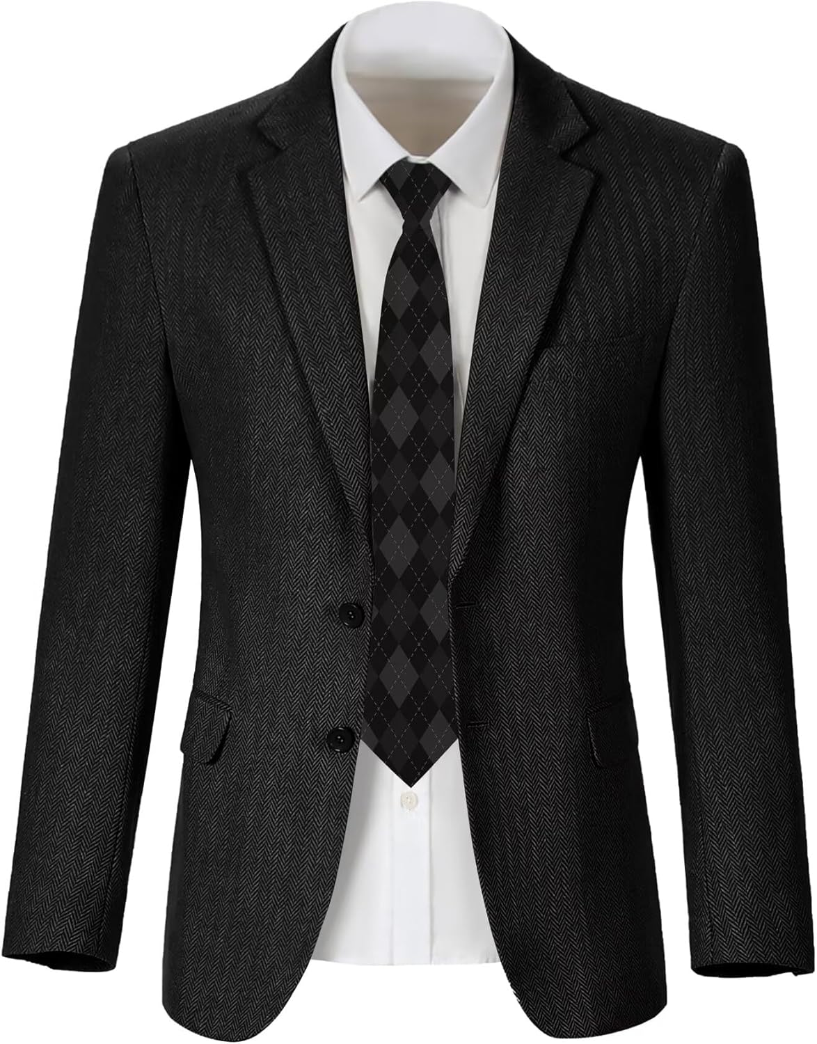 Kids Blazers for Boys Suit Blazer Tweed Herringbone Retro Tuxedo Boys' Fashion Homecoming