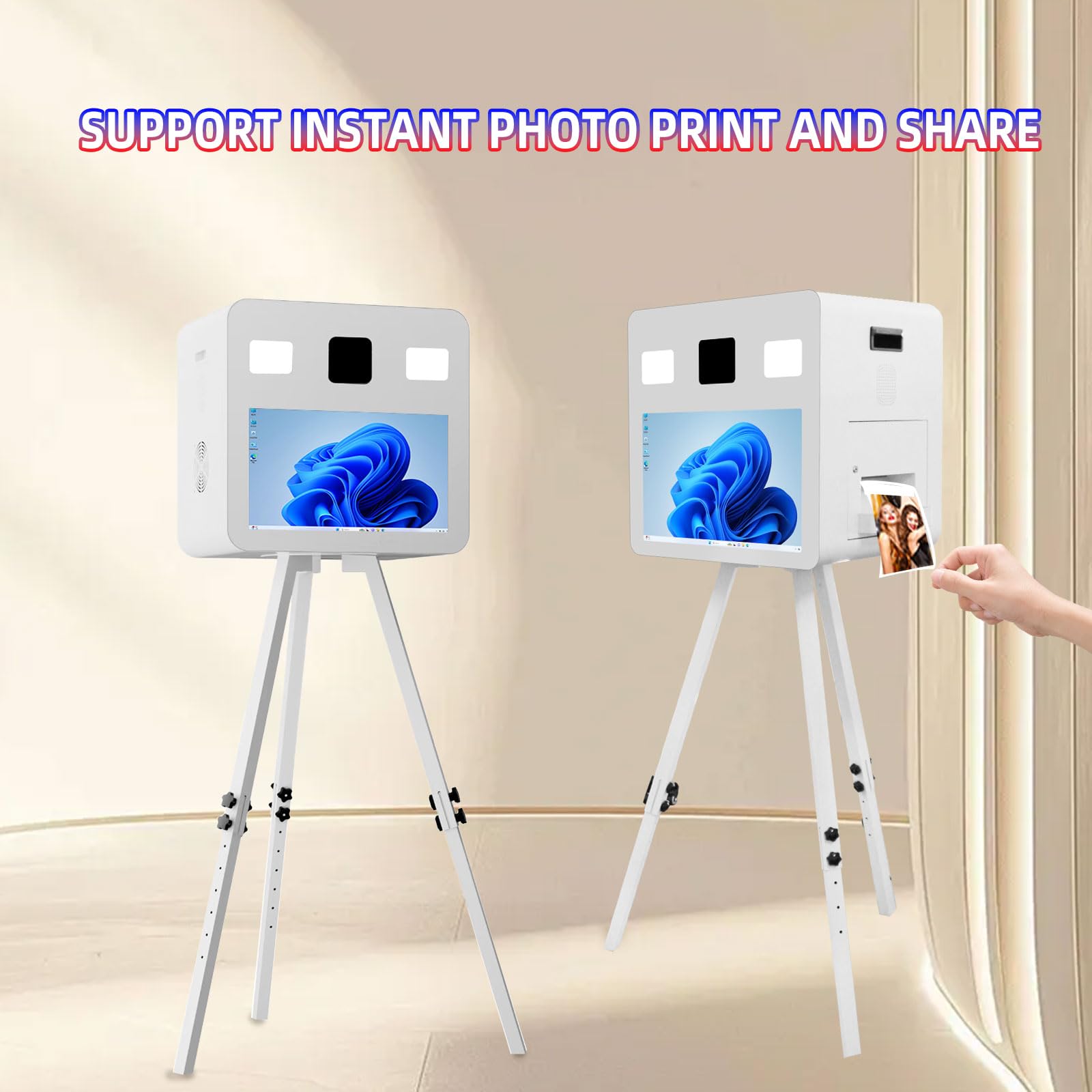 Przenośny statyw DSLR Fotobudka z ekranem dotykowym na imprezy weselne