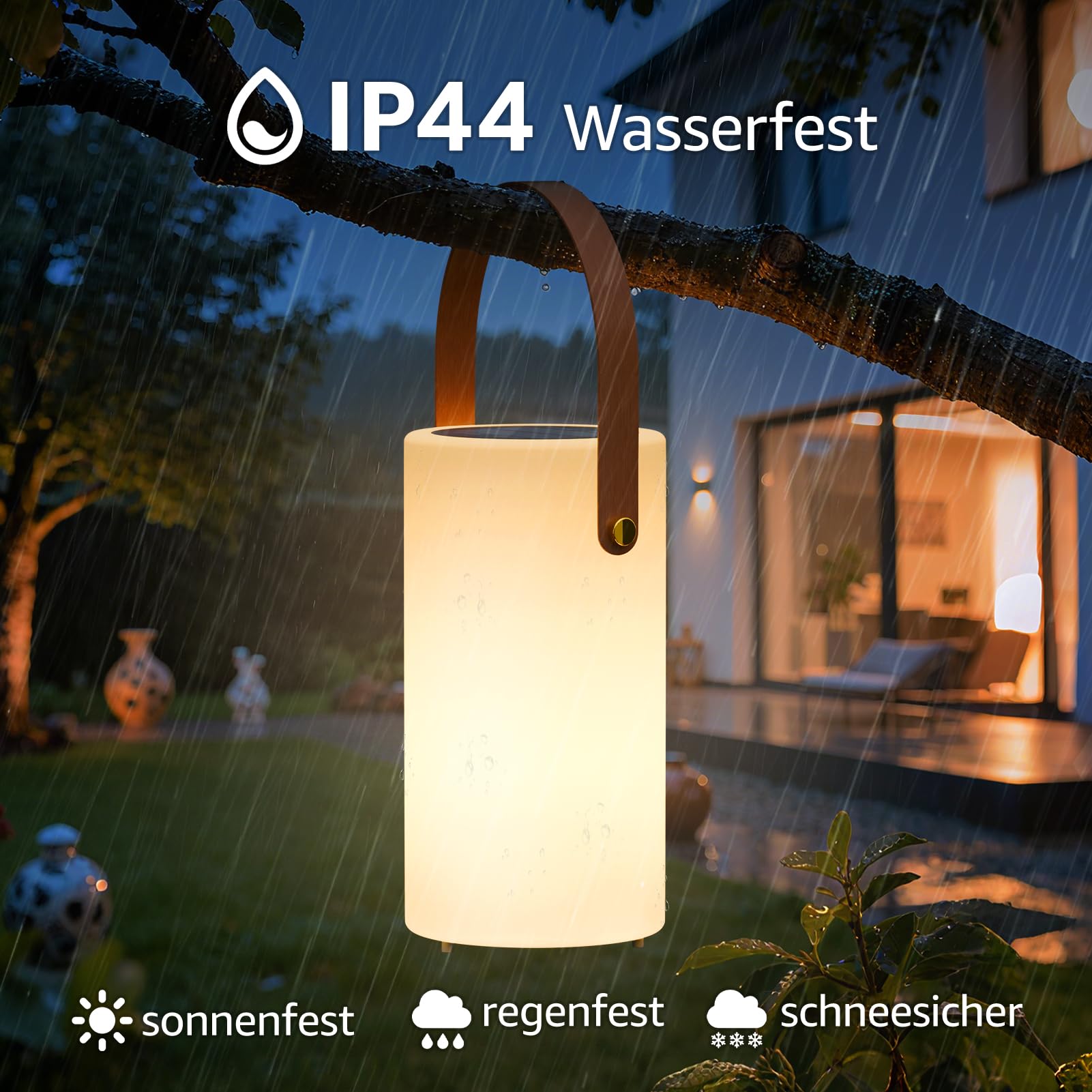 MALUX Lampe de table solaire d'extérieur 2 en 1 - Charge blanc chaud et RVB - Lampe de table LED avec télécommande IP44 - Étanche - Sans fil - Portable - Rechargeable - Pour jardin, terrasse, balcon