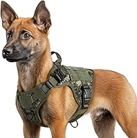 Vista 131 de rabbitgoo Tactical Dog Harness for Large, Heavy Duty Pet Harness with Handle, No-Pull Service Vest Large Breed, Adjustable Military Dog Vest for