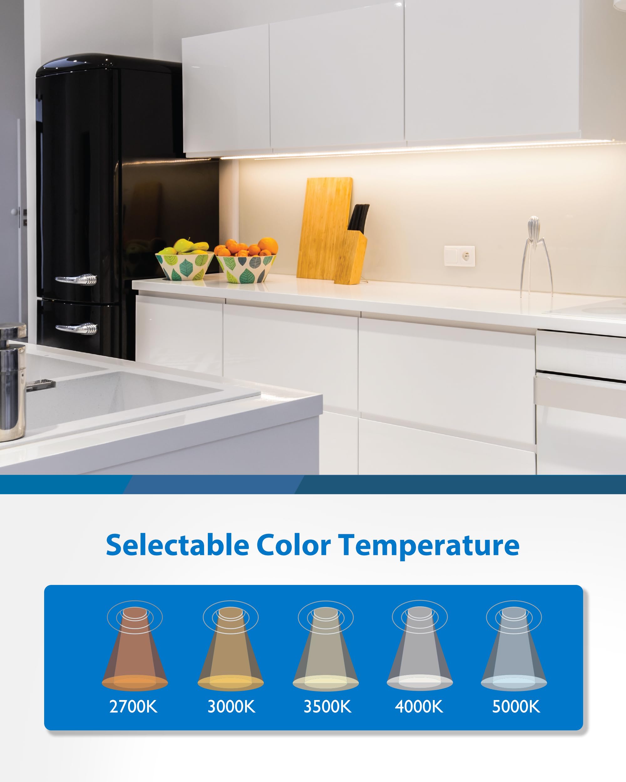 Amazon.com: 18” LED Direct Wire Under Cabinet Light with On/Off