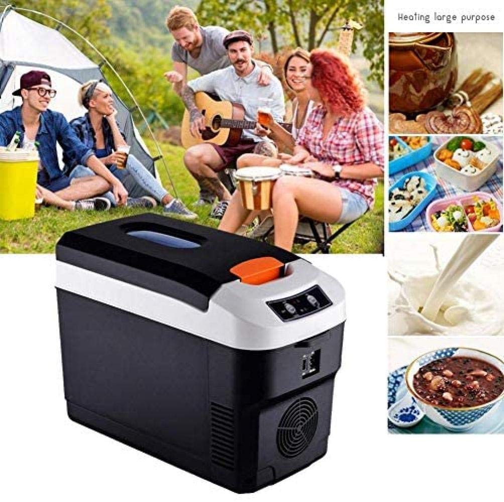 ZLM Frigo Piccolo Frigo Mini frigo per Auto Frigo per Auto a Doppio Uso Frigo da Campeggio per Esterni Portatile 10L