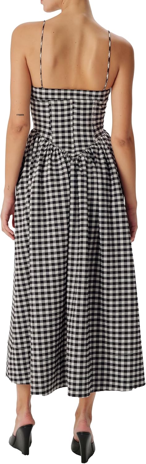 Ronny Kobo Womens Barrett Gingham Maxi Dress - Image 2