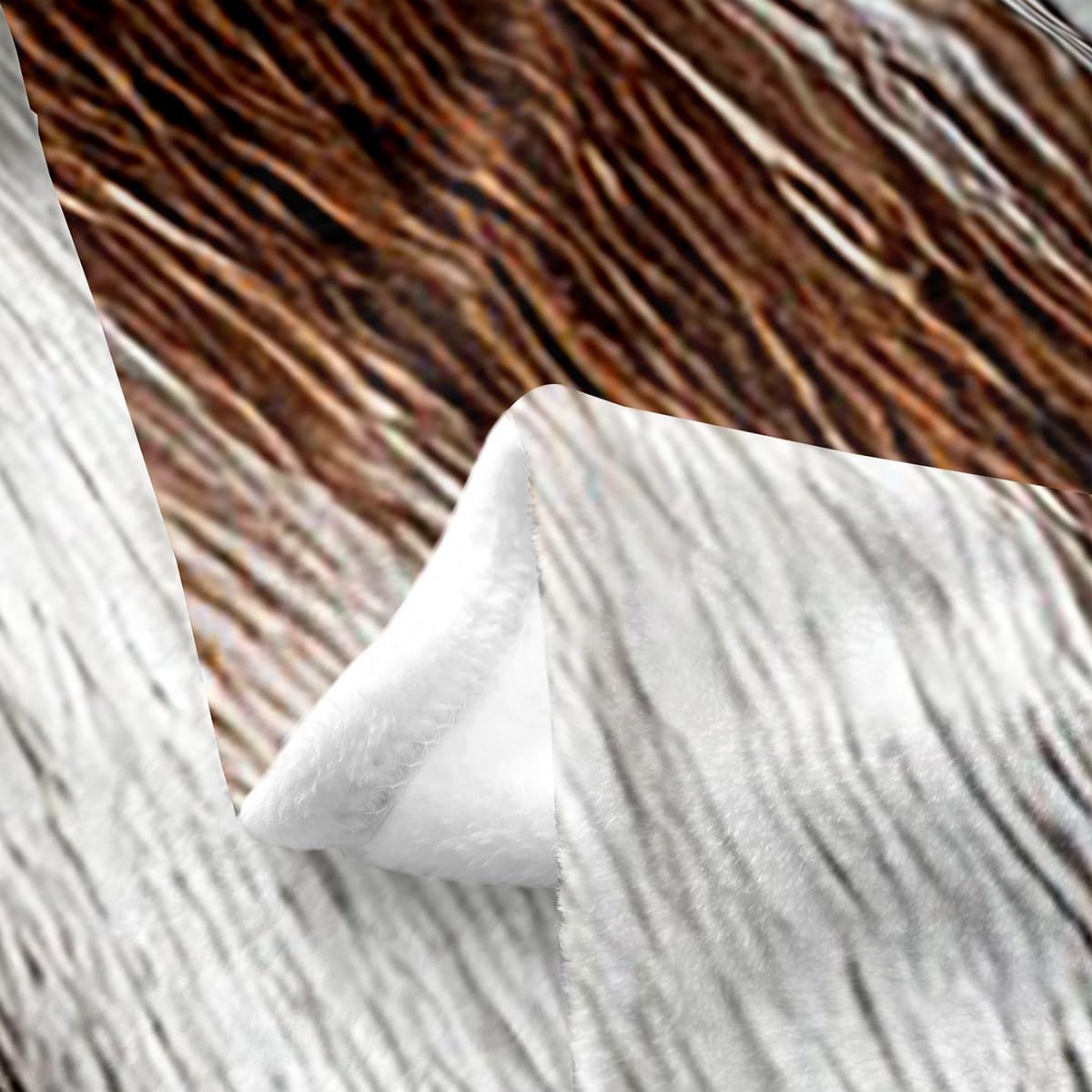 3D Cow Printed Bed Blanket Kids Girls Farm Farmhouse Flannel Blanket Soft Cozy Lightweight Cow Fur Print Plush Fleece Cowhide Blanket Gifts for Couch Bed Chair Office Sofa(40x50 Inches)