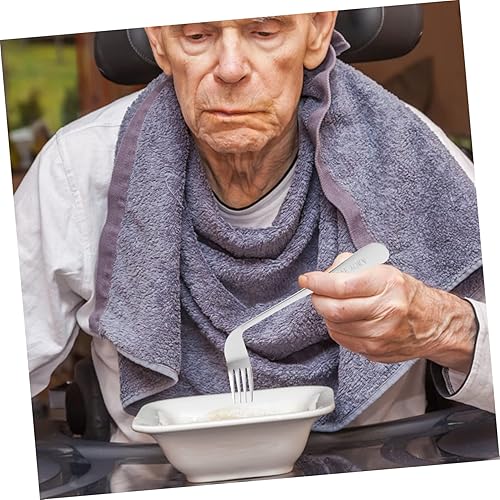 Miniatura 6 de Healeved Tenedores para discapacitados para uso comer, vajillas ergonómicas para hombres ancianos, pacientes que ayudan a autoalimentarse, vajilla