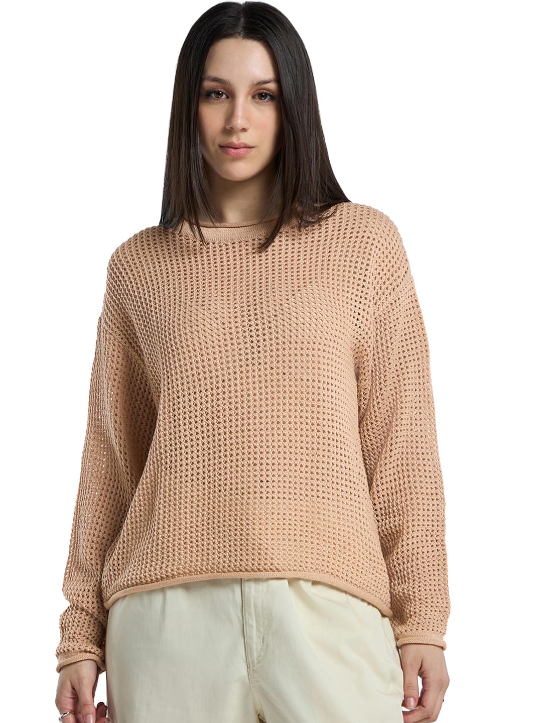 Women's Acrylic Oversized Fit Sweater | Sweater for Women Winter Wear-image-1