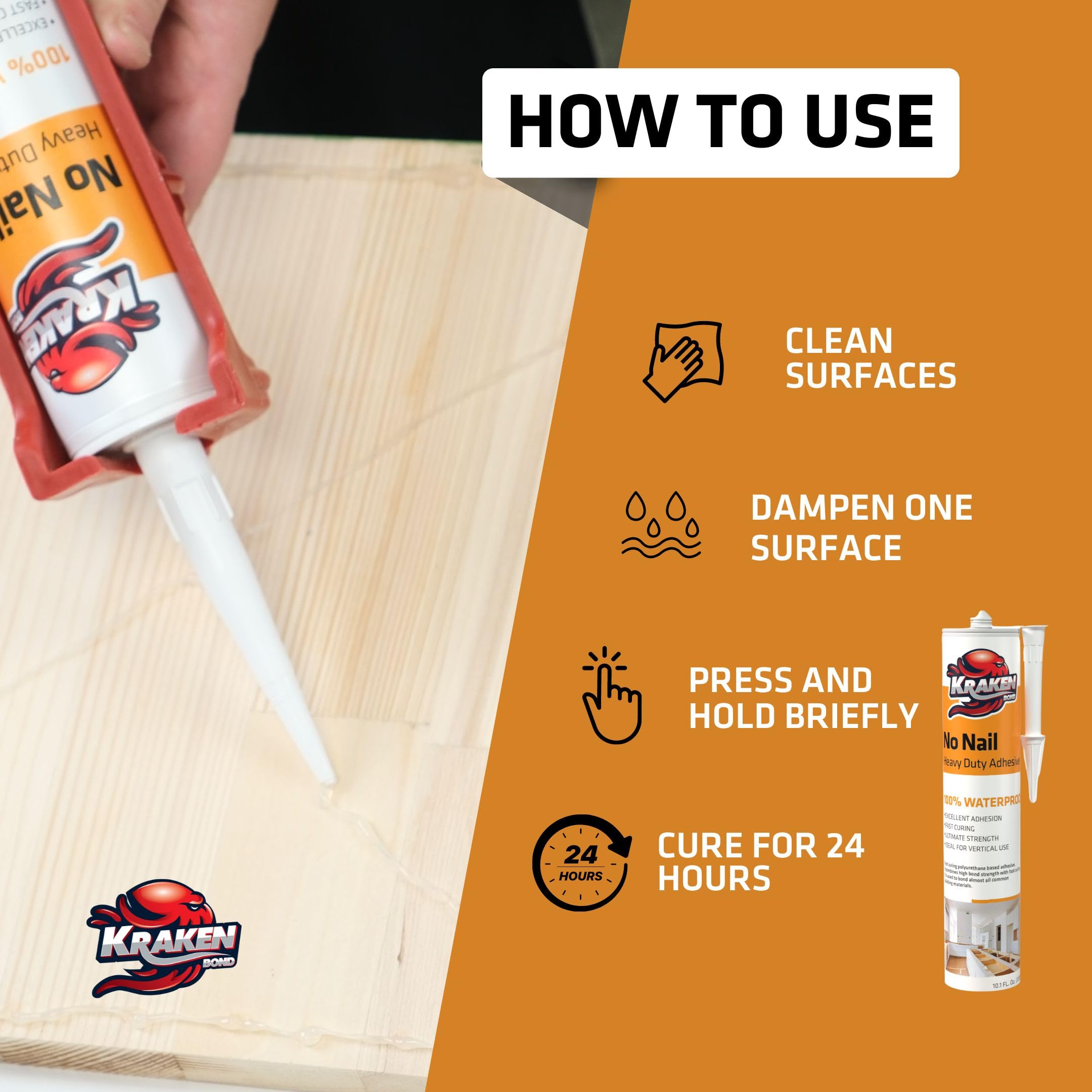 UniBond No More Nails Invisible, Heavy-Duty Clear Glue, Strong Glue For Wood, Ceramic, Metal & More, Instant Grab Mounting Adhesive, 1 X 184g Tube (Pack Of 2