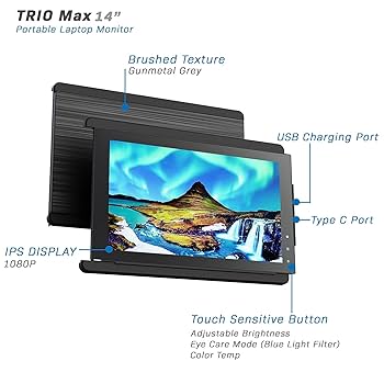 【新品未使用】 Mobile Pixels TRIO MAX 14” フルHD Mobile Pixels TRIO Max Tri-Screen 14