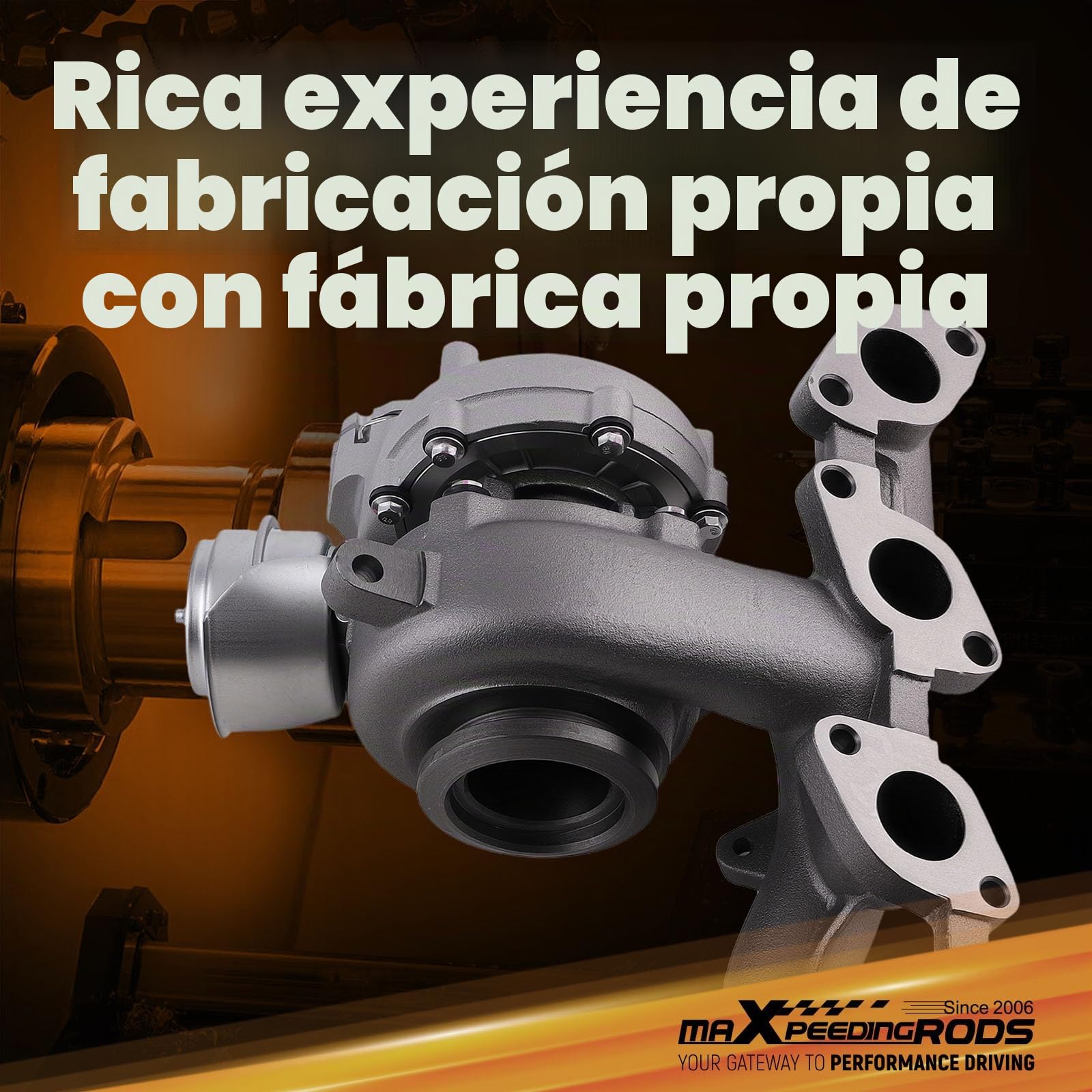 maXpeedingrods Turbocompresor GT1749V 724930- para 2.0TDI Motor BKD/AZV/BKP, Turbo 136/140CV para Seat Altea Leon Toledo para Audi A3 para VW para Skoda 03G253019A 03G253014H 03G253010J
