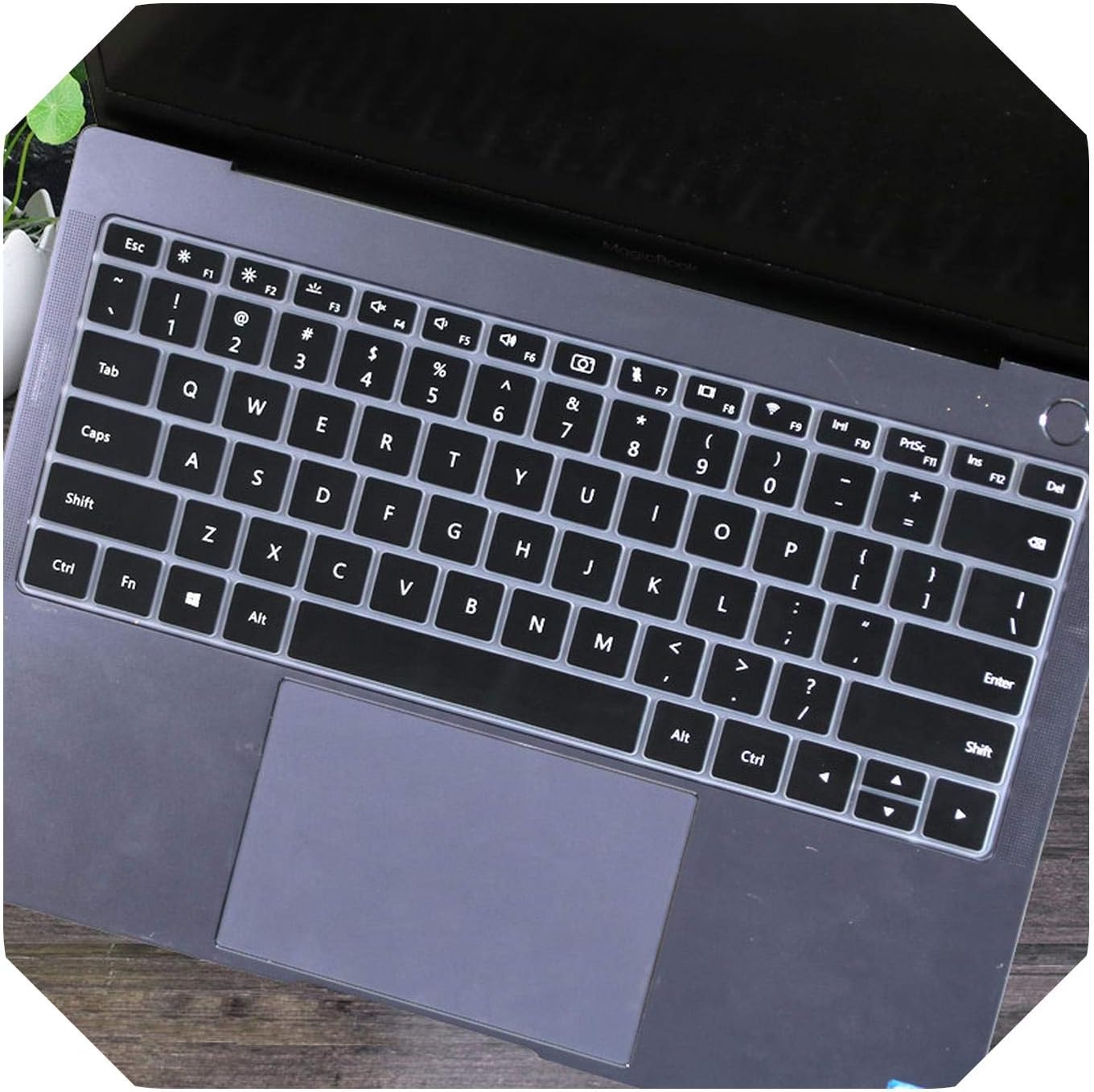 Silicone Laptop Keyboard Cover Skin Protector Film for Huawei MateBook D 15 AMD Ryzen 2020 15.6 inch for Huawei Mate Book D15-Black-