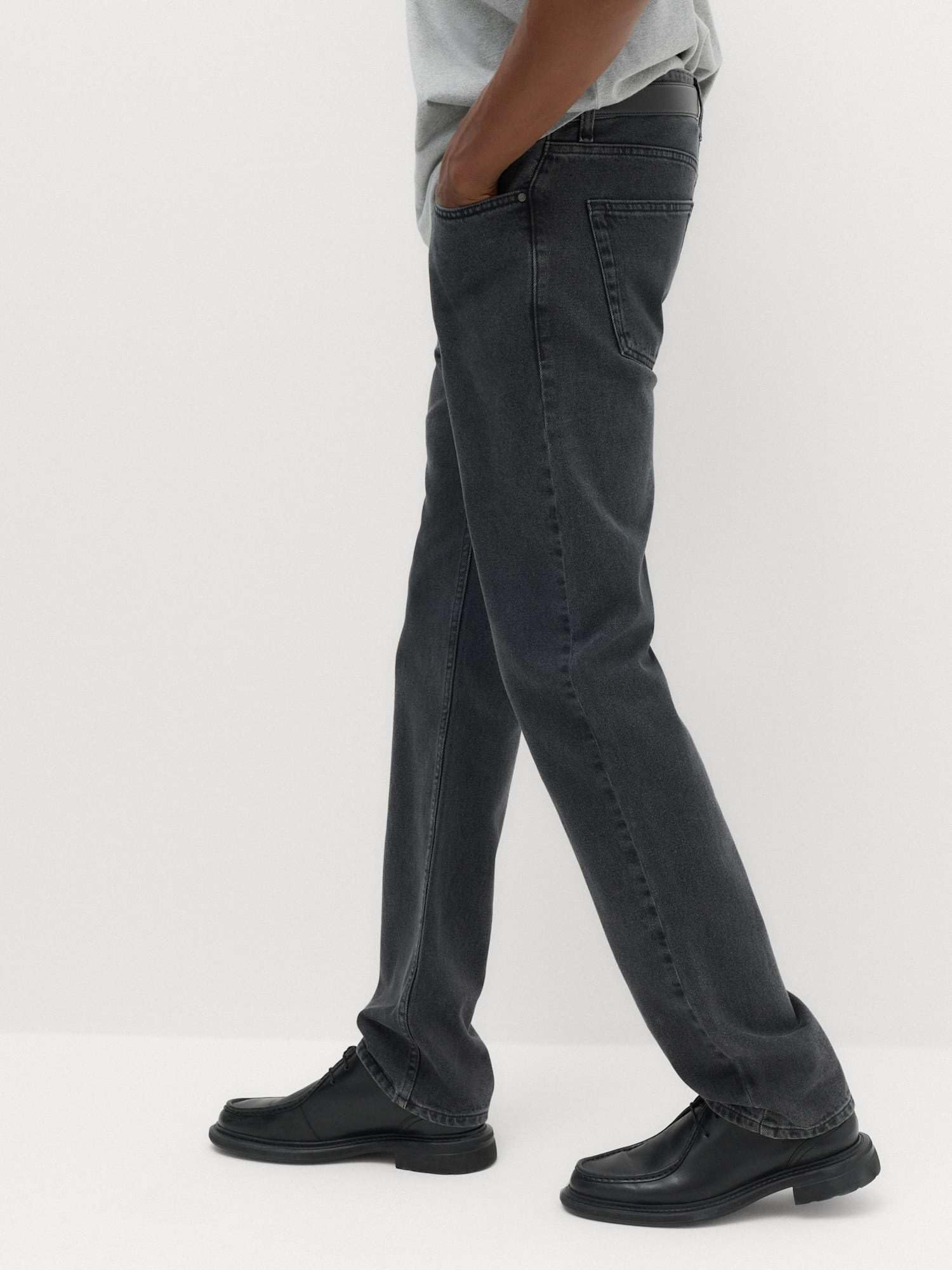 Marks & Spencer Jean Homme Coupe Droite en Pur Coton