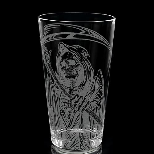 Miniatura 6 de SPIDERWEBS Engraved Beer Pint Glass Great Monster Scary Halloween Holiday Gift Idea & Decor!
