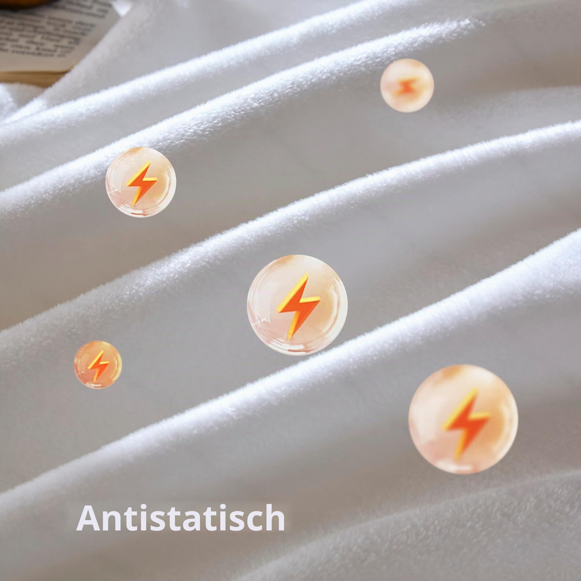 CHUFFED Baumwolldecke Kuscheldecke 220x240 cm, Beidseitig Baumwolle Waffledecke & Milchsamt, Weiche Flauschige Warme Anti-Static Tagesdecke Sofadecke Couchdecke Wohndecke Für Sofa Couch Bett Weiß