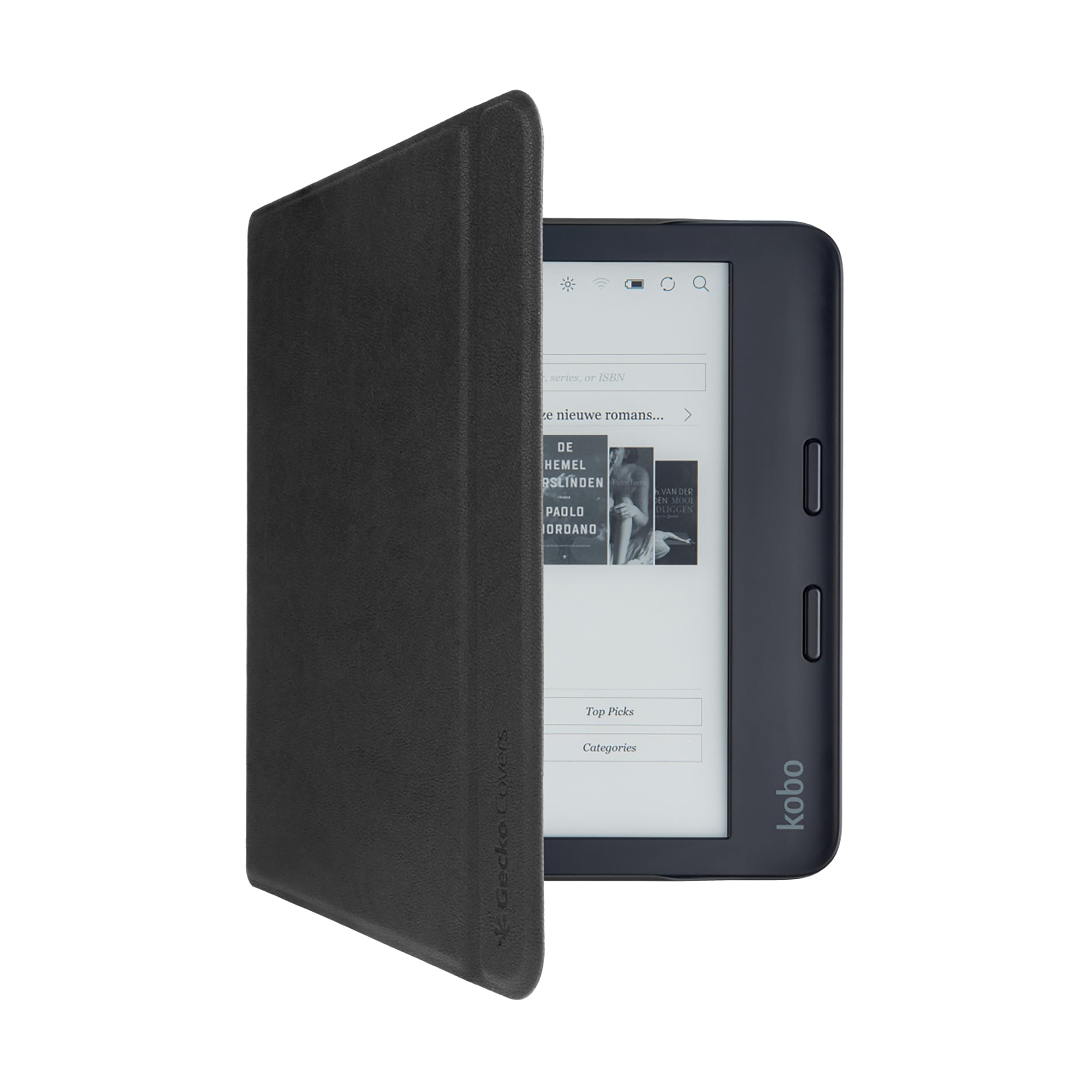 Gecko Covers Kobo Libra 2 Easy-Click 2.0 E-Reader Sleeve - Noir