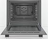 Bosch Serie 2 HHF113BR0B Stainless Steel Single Electric Oven with A Energy Efficiency, 66 Litre Capacity, Electronic Clock Timer And Enamel Interior [Energy Class A]
