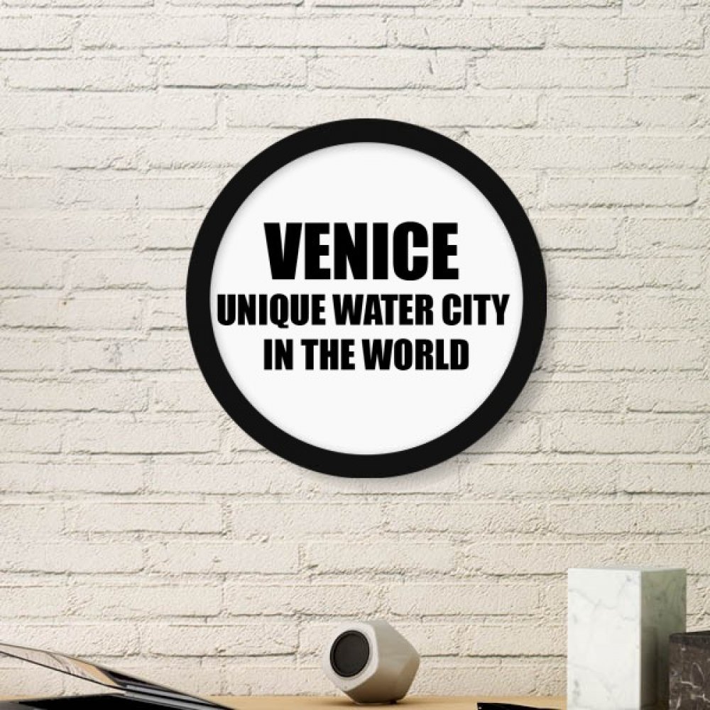 Cadre photo rond Venise petit format, un cadeau mural poétique