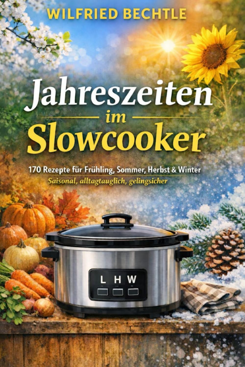 Jahreszeiten im Slowcooker: 170 Rezepte für Frühling, Sommer, Herbst & Winter – saisonal, alltagstauglich, gelingsicher (ohne Bilder)