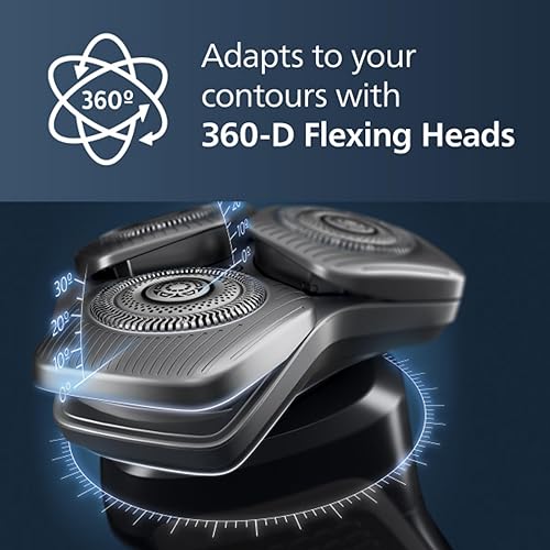 Miniatura 4 de Philips Shaver Series 9000 - Afeitadora eléctrica en seco y húmedo, con sistema de afeitado de elevación y corte y tecnología SenseIQ, recortadora