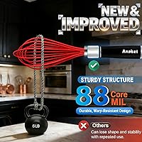 Vista 6 de Anaeat Juego de 4 batidores de cocina de silicona, perfectos para utensilios de cocina antiadherentes, batidora de leche y huevos para batir