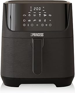 Princess 182061 Oil Free Fryer 6.5 L, Super Compact, Up to 60% Less Energy Consumption, Book with 30 Recipes Included, Dig…