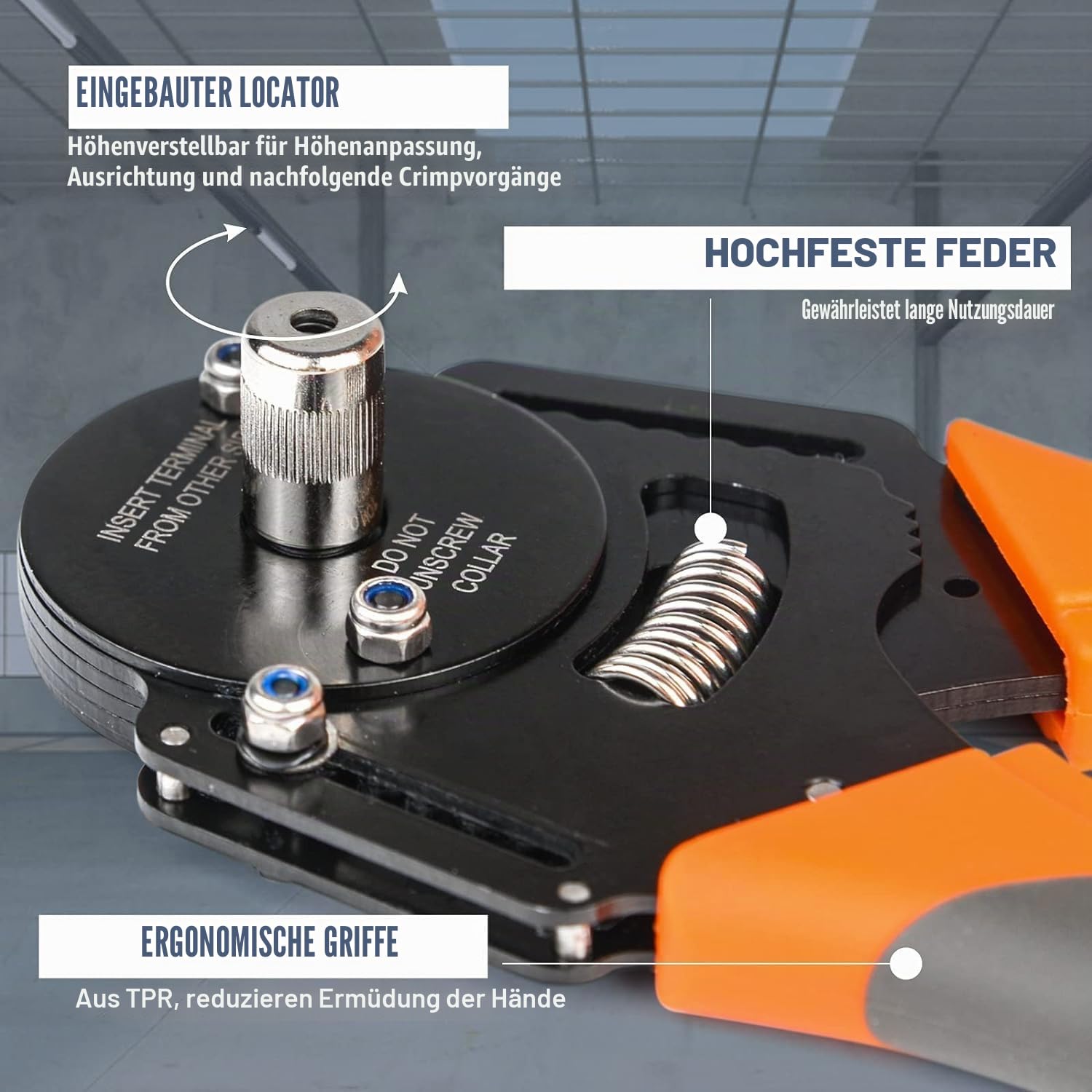 iCrimp Deutsch Crimpzange Set mit DT Kontakten 0,8–2mm²