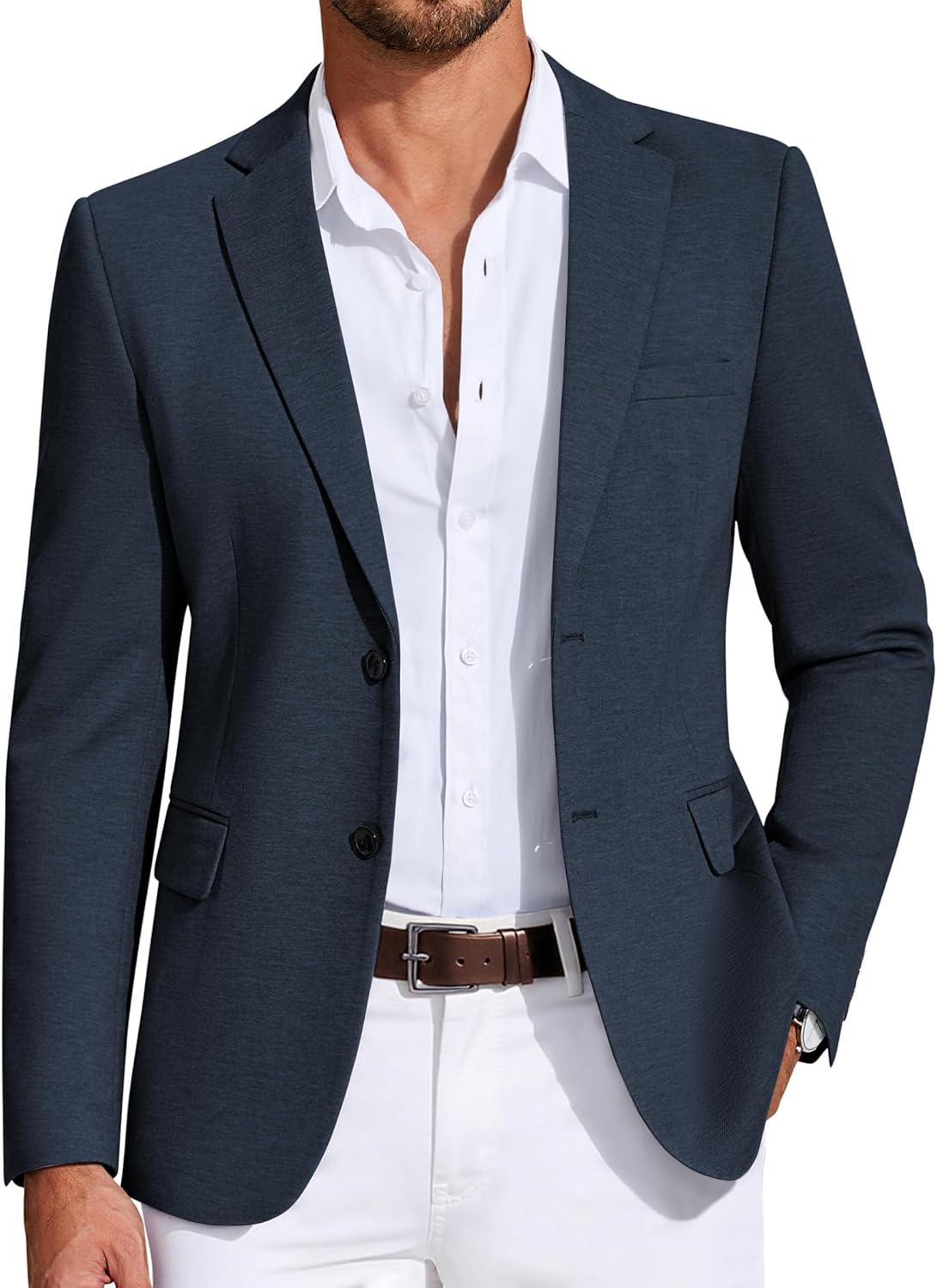 COOFANDY Mens Casual Blazer Knit Sport Coat Lightweight...