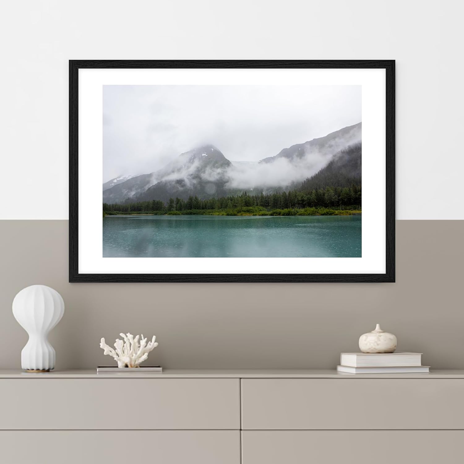 24x36 Large Picture Frame for Wall, Vertical or Horizontal Wall Hanging Large Poster Frame for Photo and Posters, Poster Frame 20x30 with Mat 24x36 Without Mat