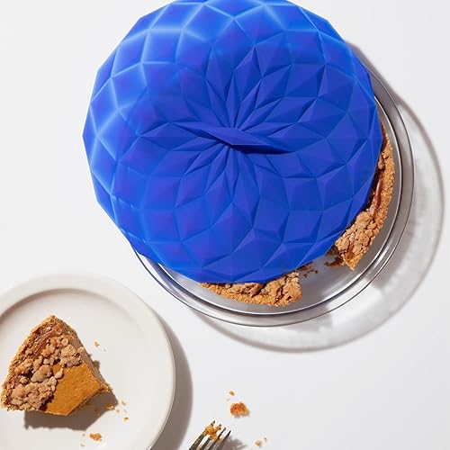 Miniatura 8 de GIR: Get It Right Tapas de succión de silicona para salpicaduras de microondas, 5 piezas surtidas de 4 a 10 pulgadas y azul marino, resistentes al