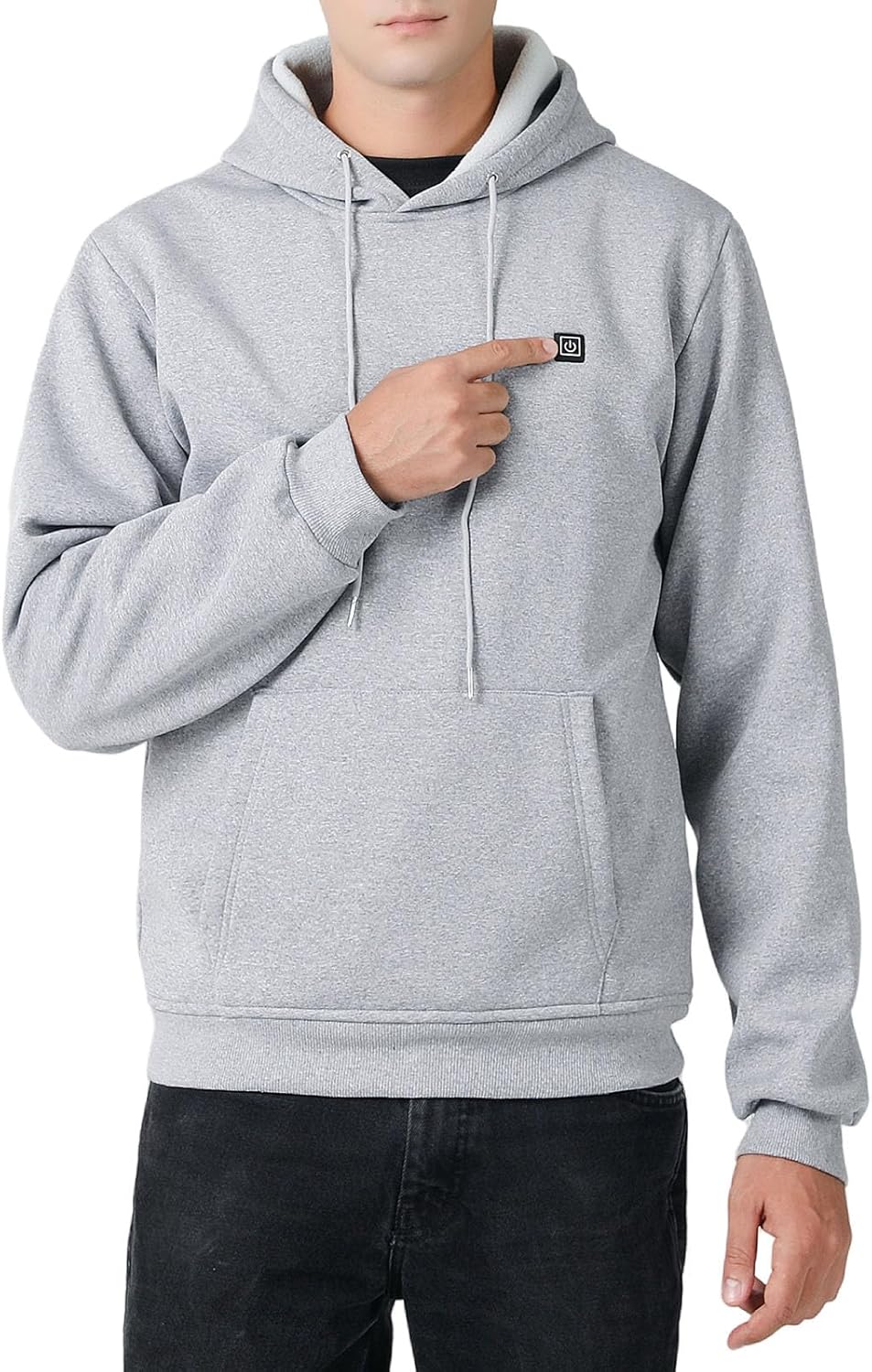 Heated Hoodie for Men Women Warm Sweatshirts Heated Jackets USB Electric Pullover Outdoor Heating with Pockets Unisex - Image 2