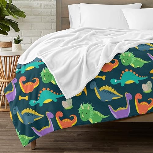 Miniatura 3 de HYHSJY Manta de dinosaurio personalizada, mantas de bebé personalizadas para niñas y niños, regalos de cumpleaños personalizados para bebés, manta