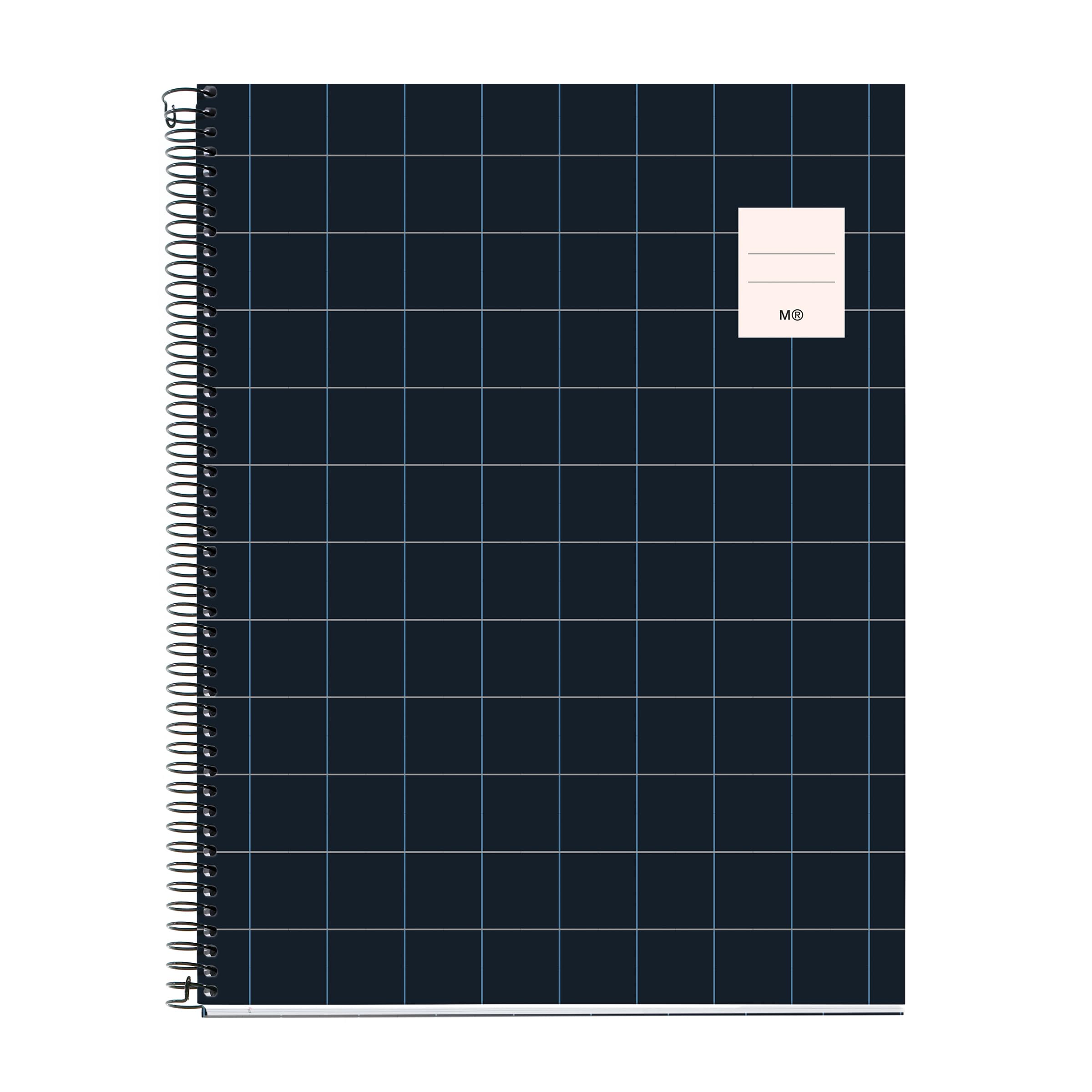 Miquelrius - A4 notebook, 5 mm grid, hardcover notebook, A4 notebook with 100 micro-perforated sheets, A4 notebook with 4 colours to organize, Extra Opaque paper 70 g/m², 4 holes for filing