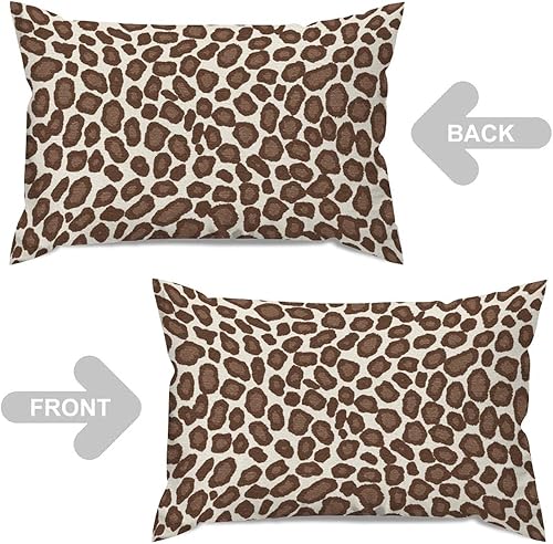 Vista 533 de Funda de cojín con estampado de guepardo rosa intenso, cojín cuadrado con estampado de animales fucsia, funda de almohada decorativa para el hogar