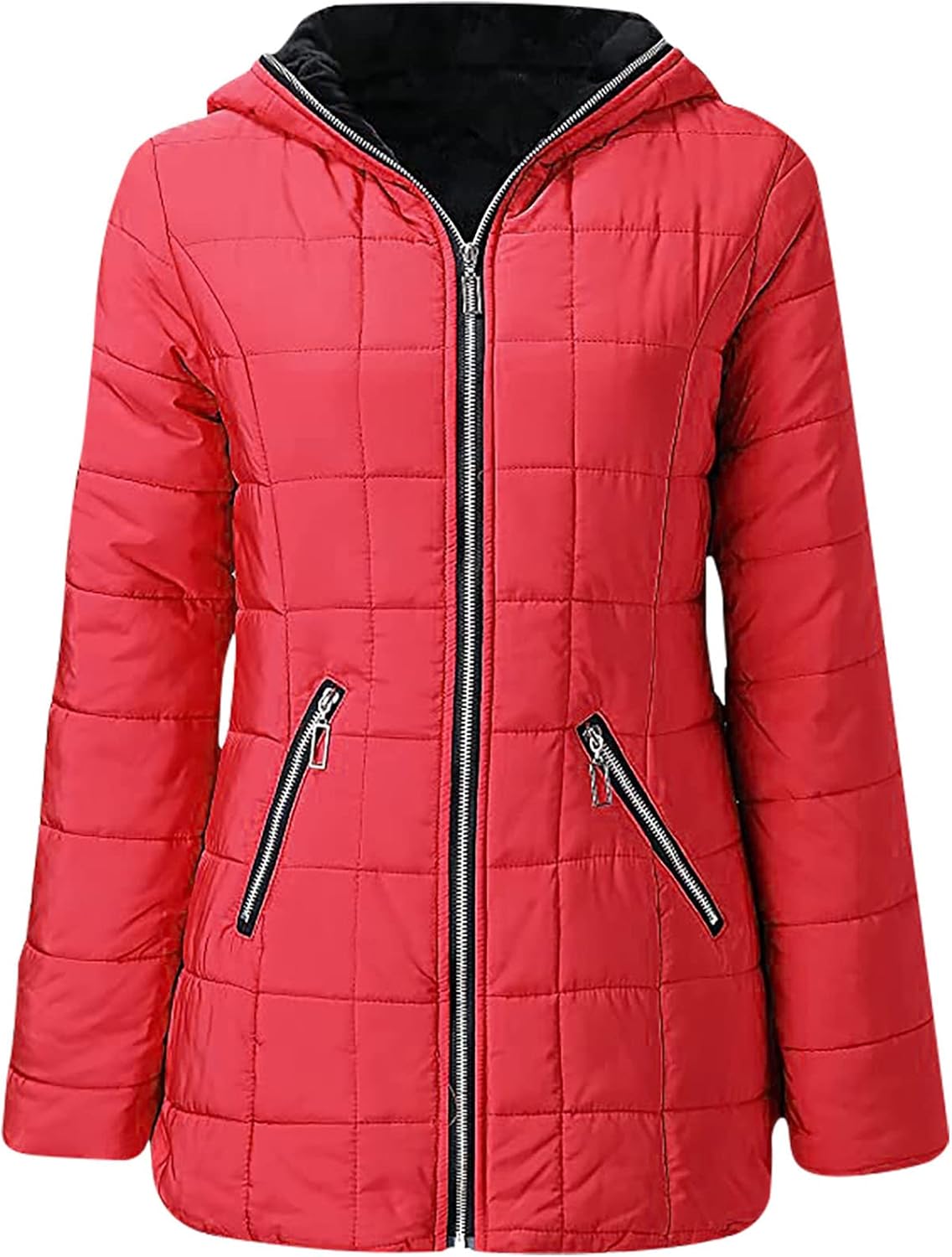 Winter Coats for Women 2025 Trendy Fleece Lined Parkas Anoraks Thicken Warm Jacket Coats with Hood for Cold Weather