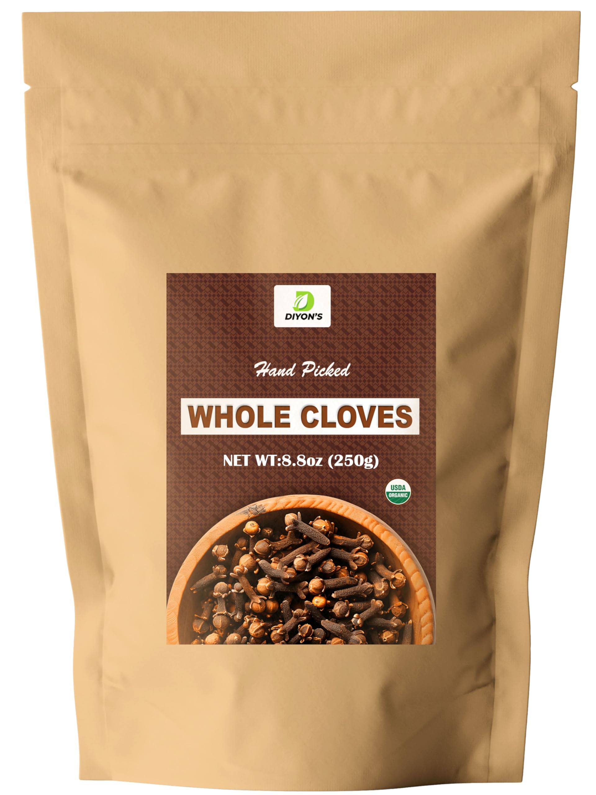 Amazon.com : Organic Whole Cloves 8.8 oz (250 g) : Grocery