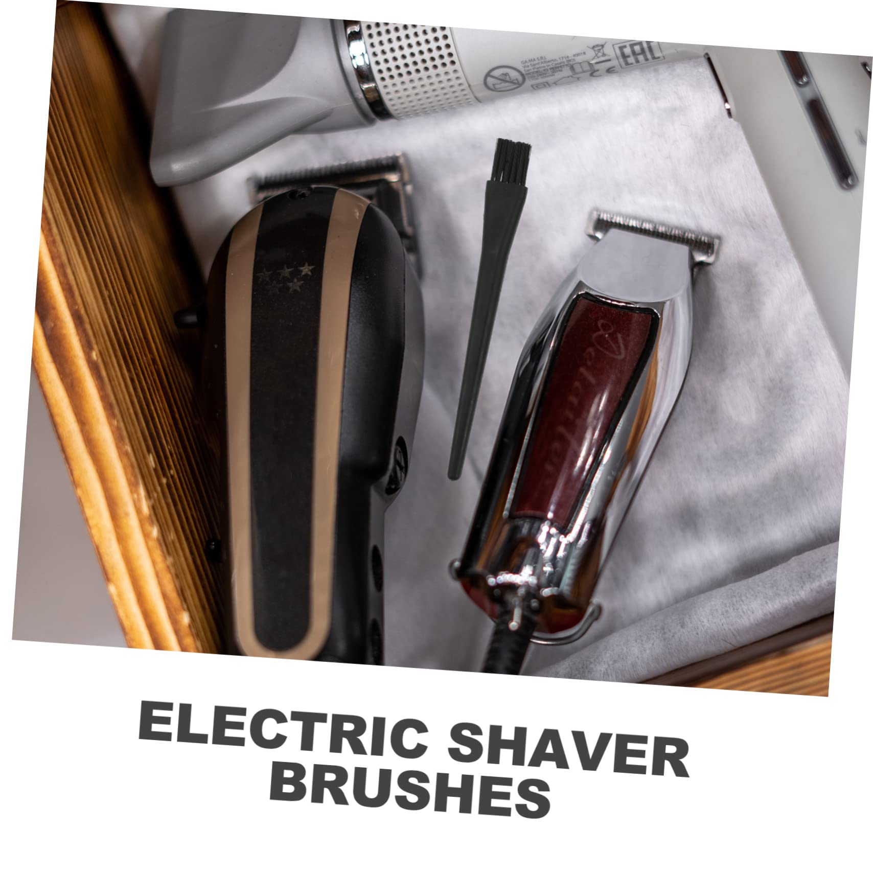 BELLIFFY Razor Cleaning Brush Set 8 Pcs Electric Shaver Brush Cleaning Razor and Trimmer Pp Material Easy to Use and Store