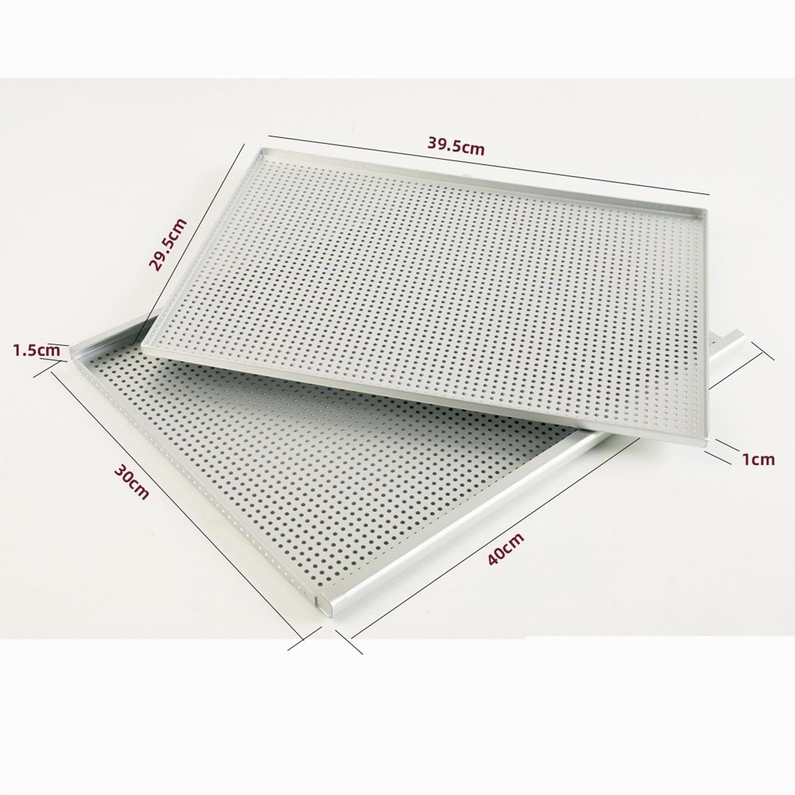 Plaque à Pâtisserie, Plaque de Cuisson Au Four, Plaque de Cuisson pour Pâtisserie Feuilletée, Plaque pour Pizza, Outil de Cuisson, Plaque Pâtissière En Aluminium Perforée 40 X 30 Cm, Épaisseur 2mm