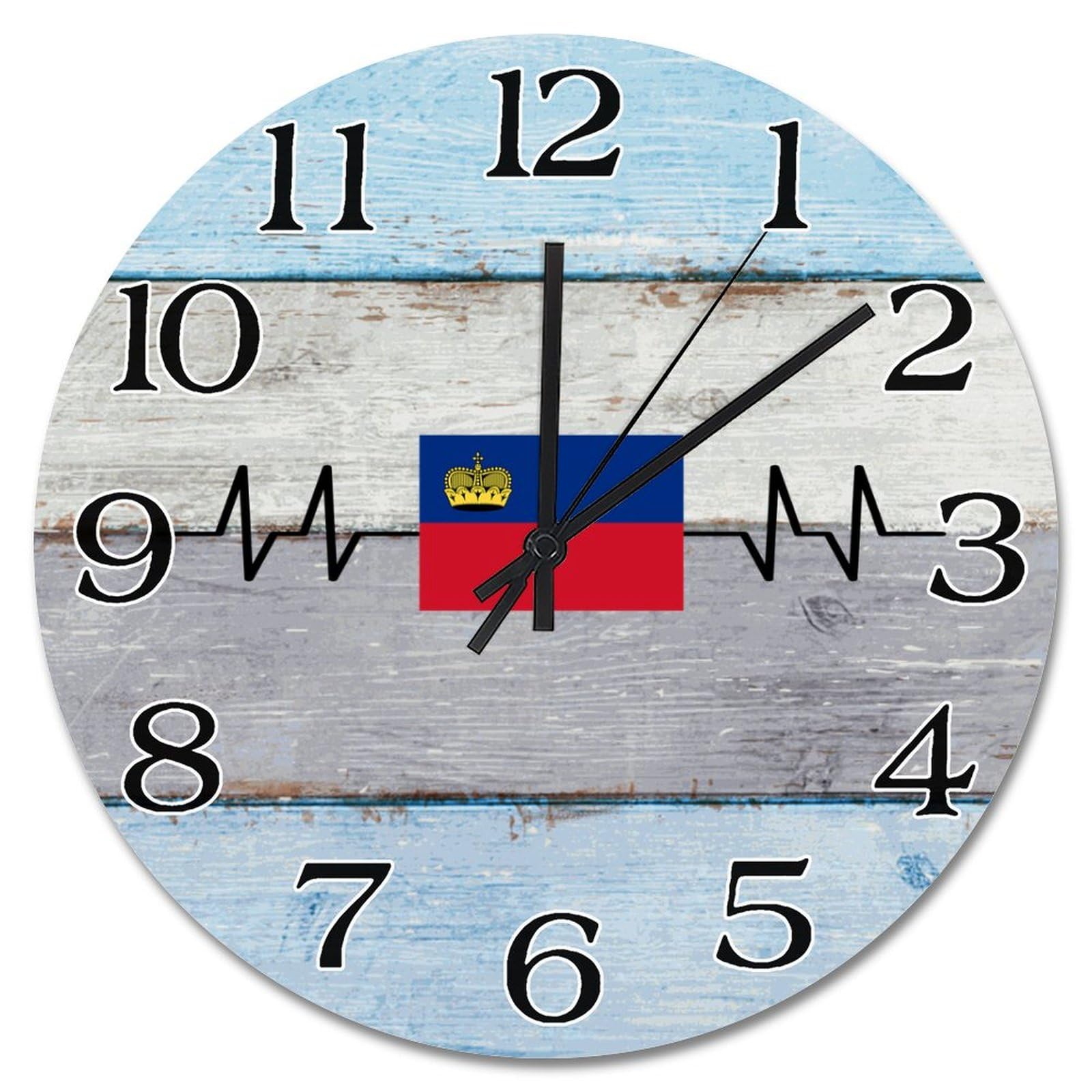 Horloge vintage Liechtenstein de 38 cm pour sublimer votre salon ou bureau