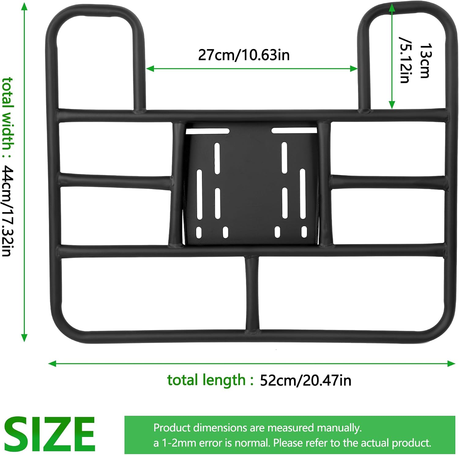 Mokuo Motrcycle Scooter Delivery Rack in Heavy Iron Materialc,43cm x 53cm