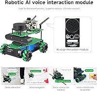 Vista 7 de Yahboom ROS2 Robot Lidar Mapeo Navegación Mecanum Wheel Python Programación Aprender Explorar Kit robótico Docker Adulto AI Robot APP Control remoto
