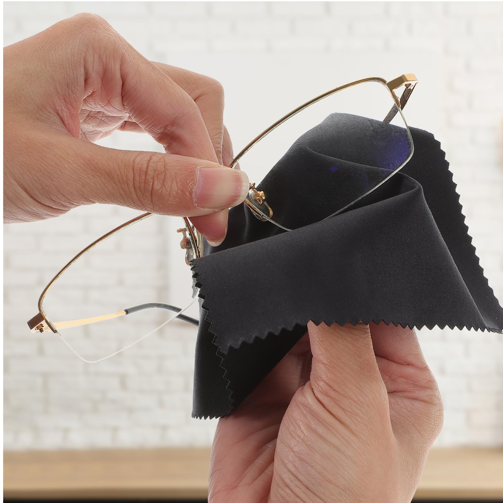 Beavorty 4 Juegos Gafas De Tela Para Anteojos De Pantalla De Computadora Lentes Limpiadores Toallita Para Gafas Limpiador De Gafas Black Fibra Extrafina 100 Uds * 4