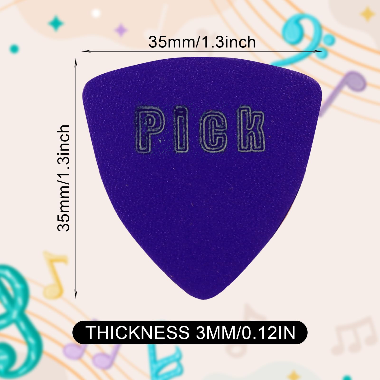 BoloPick Felt Picks For Ukulele 6 Pack (An Original Recipe