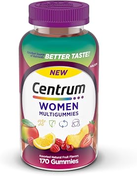 Centrum MultiGummies for Women 18+, Gummy Multivitamin, Assorted Natural Fruit Flavor - 170 Count