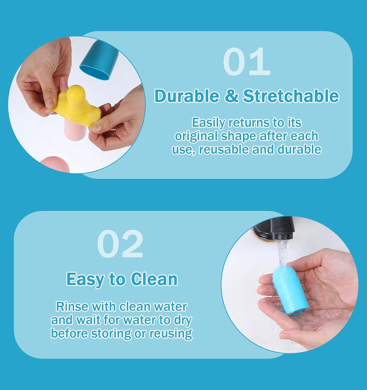 9 Pcs Silicone Travel Covers for Toiletries, Reusable Silicone Container Sleeves for Traveling Liquids (Yellow, Pink, Blue)