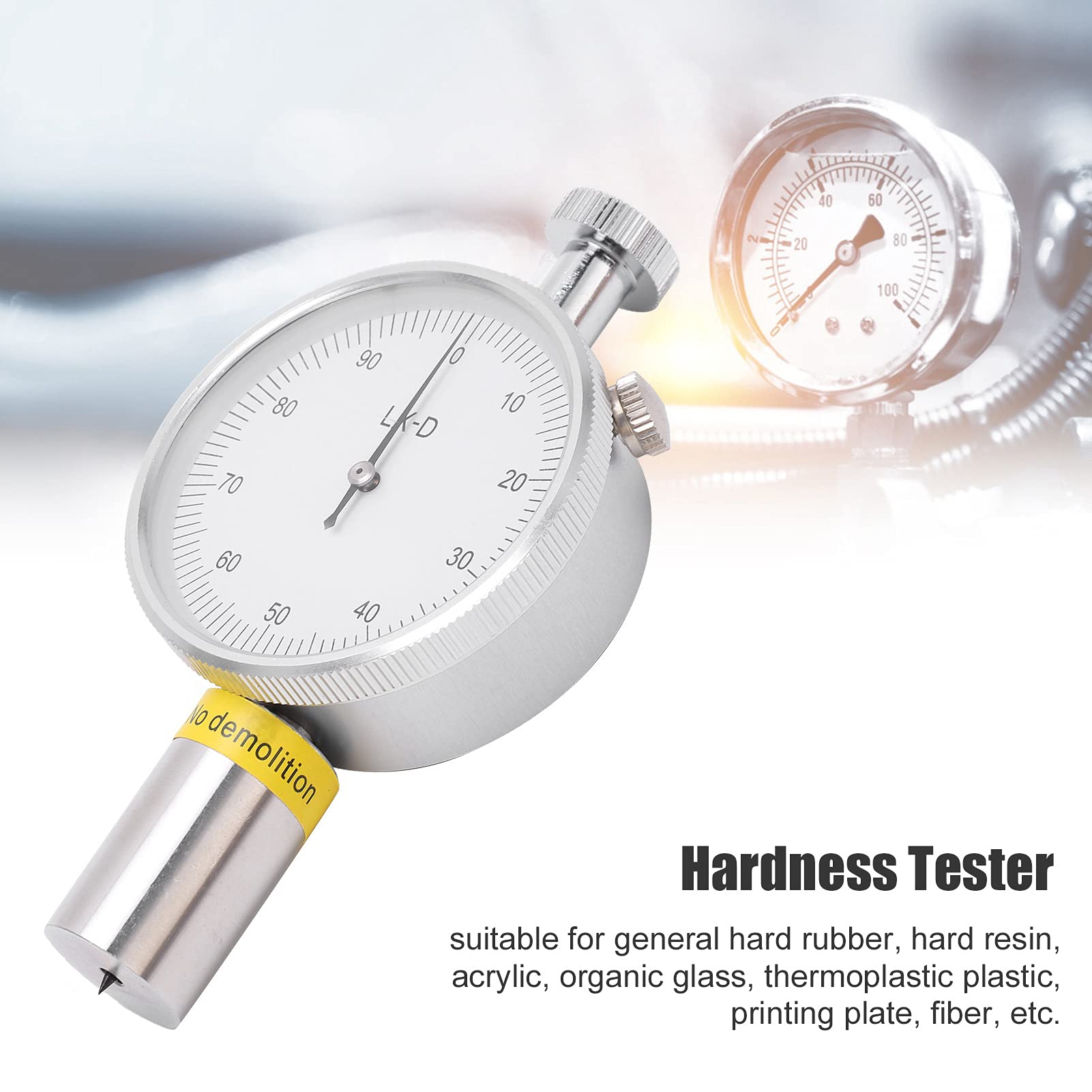 LX - D - 1 Härteprüfer nach Shore, digitaler Durometer für Harte Gummi- und Kunststoffe, Messbereich 0–100 HD mit kratzfestem Glaszifferblatt, tragbares Härtemessgerät für Labor