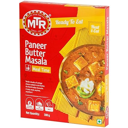 Mtr Ready To Eat Paneer Butter Masala 300g Amazon In Grocery Gourmet Foods