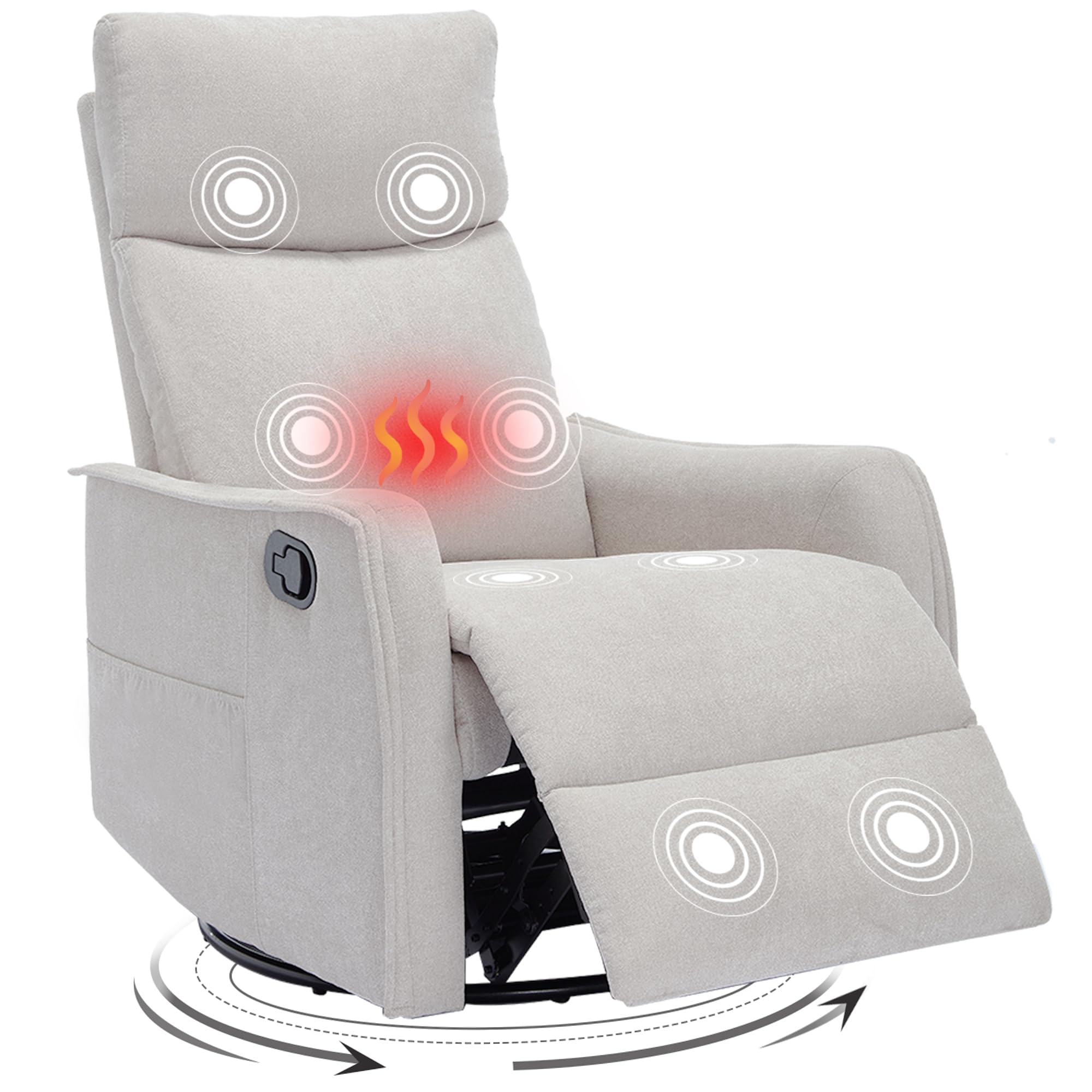 Trustyue Swivel Rocker Recliner