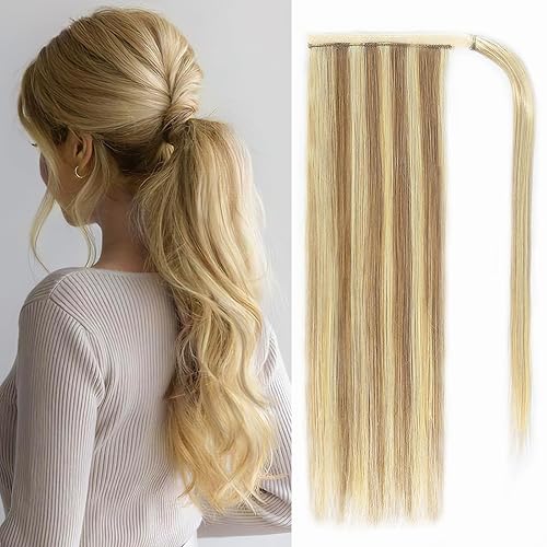 Extensión de cola de caballo de cabello humano con clip extensiones de cabello humano Remy 100 real cola de caballo larga y recta extensiones de