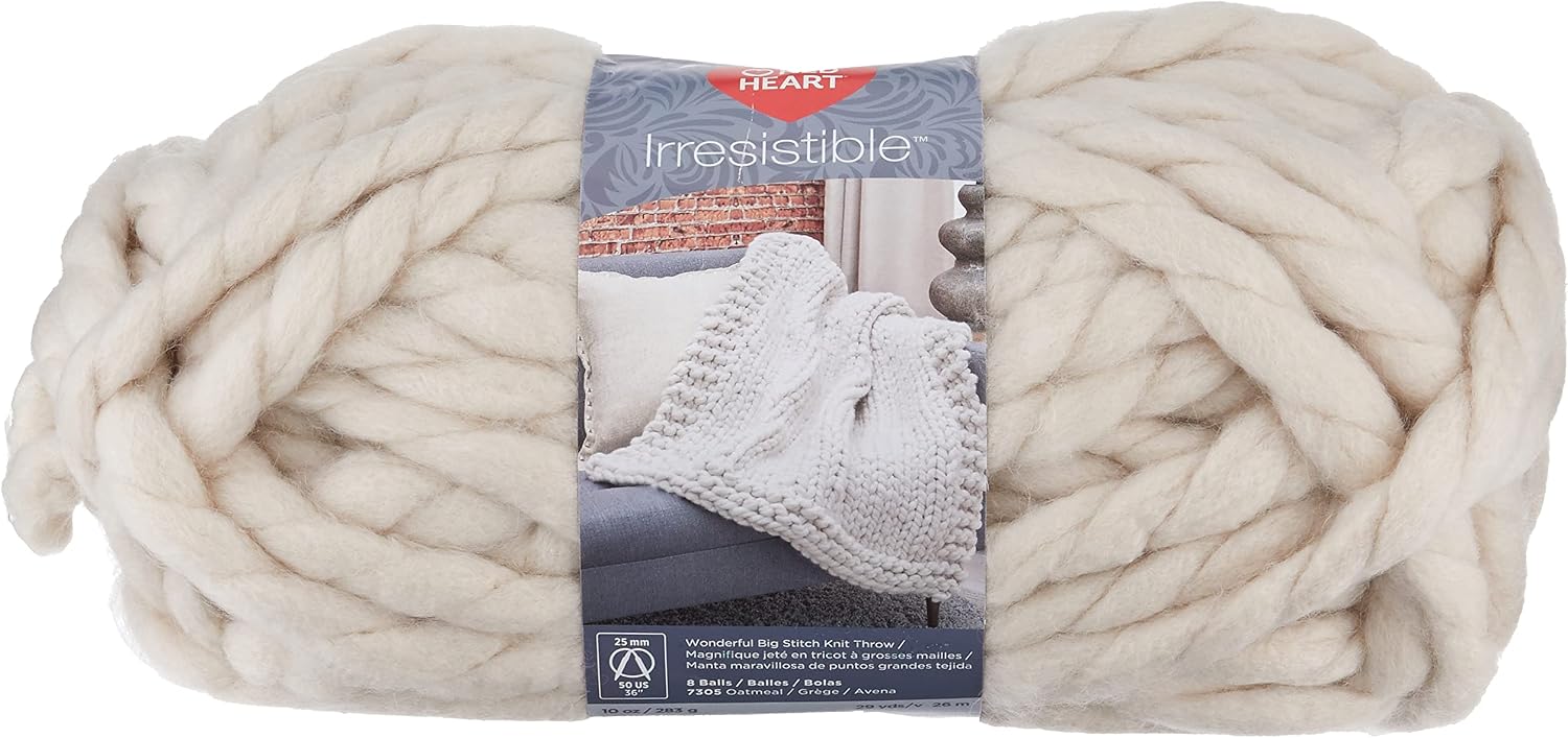 Red Heart Irresistible Yarn, Oatmeal
